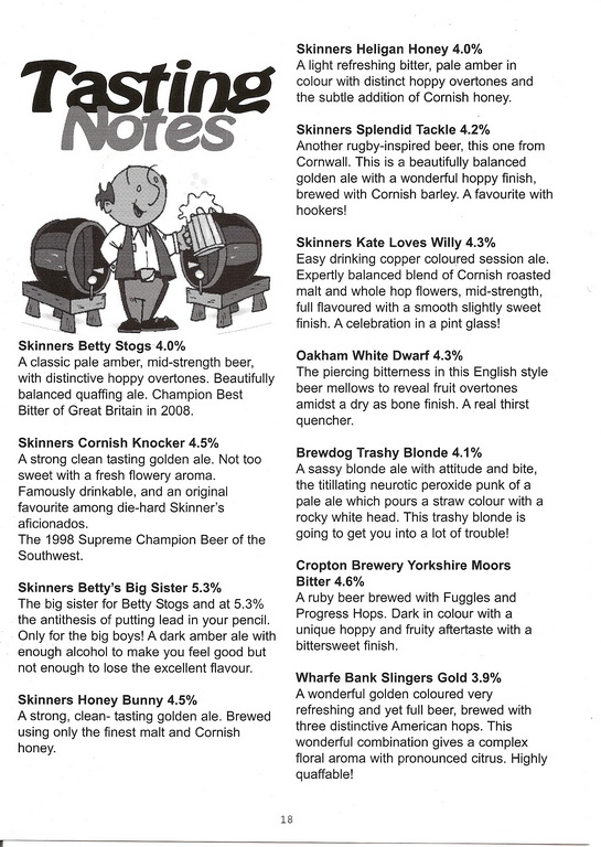 8th Lostwithiel Charity Beer Festival Programme - Page 18